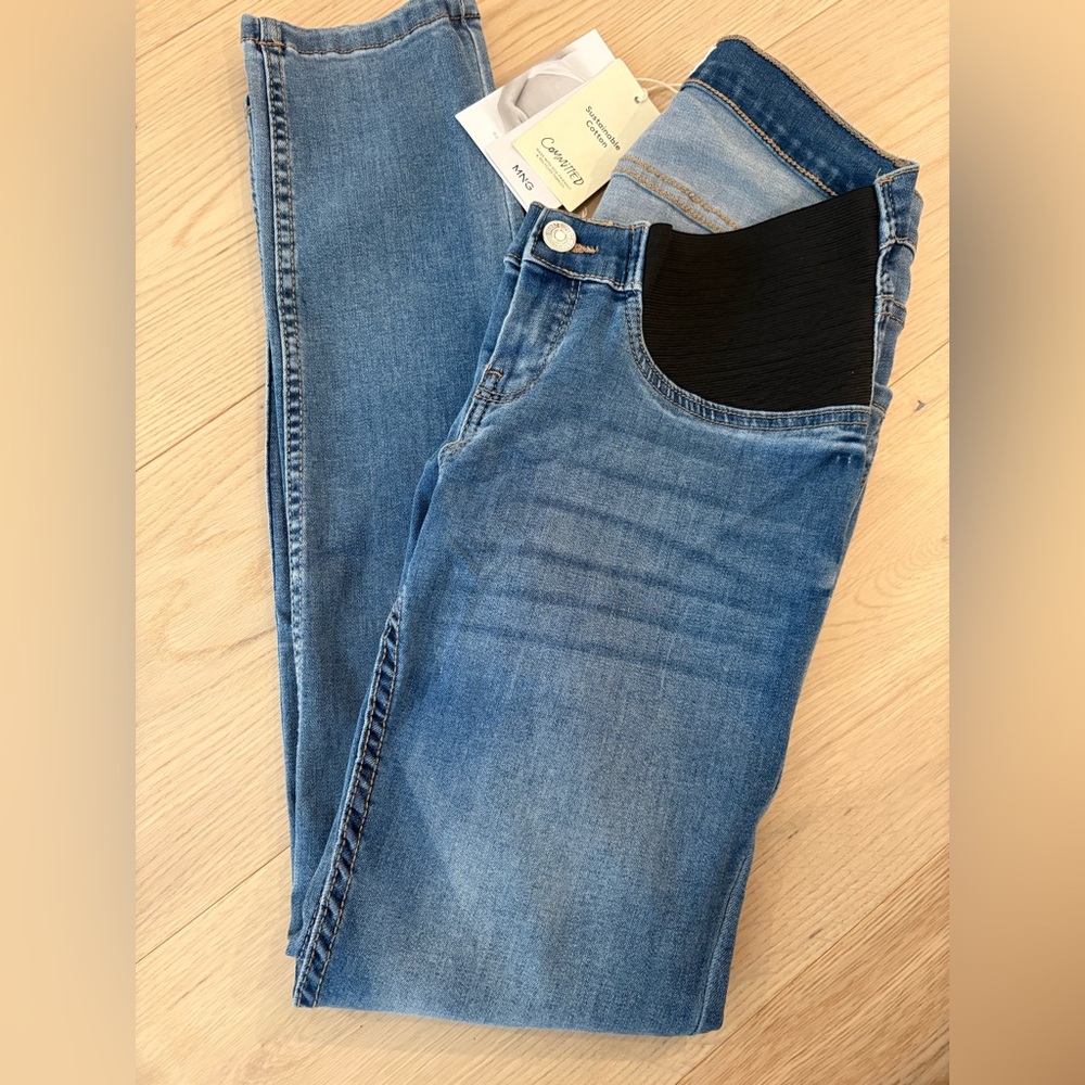 Mango‎ Blue Women's Jeggings maternity size S